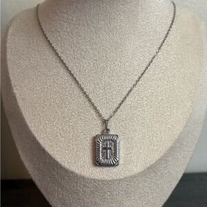 Handmade Silver Cross Necklace | Waterproof & Tarnish Resistant